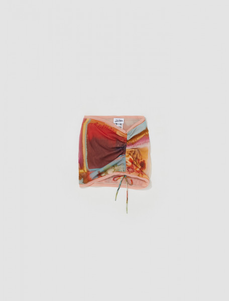 Jean Paul Gaultier - "Floral Patchwork" Mini Skirt in Multicolor - 23 12-F-JU038-T524-90