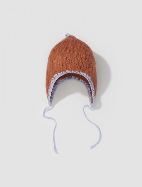 Acne Studios - Hat with Ear Flaps in Ginger Brown - C40312-DH4000