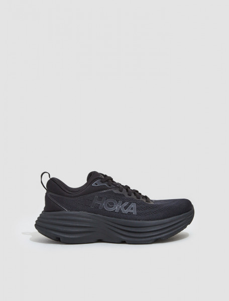 Hoka One One - Bondi 8 Sneaker in Black - 1123202-BBLC
