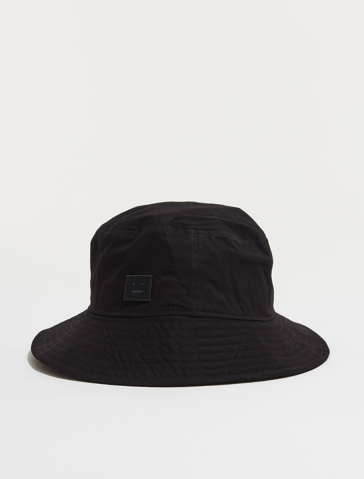 Acne Studios Buko Light Twill Face Bucket Hat in Black | Voo Store ...