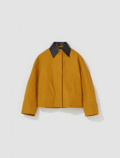 Jil Sander - Waxed Cotton Jacket in Mustard - J02BN0147_J45170_810