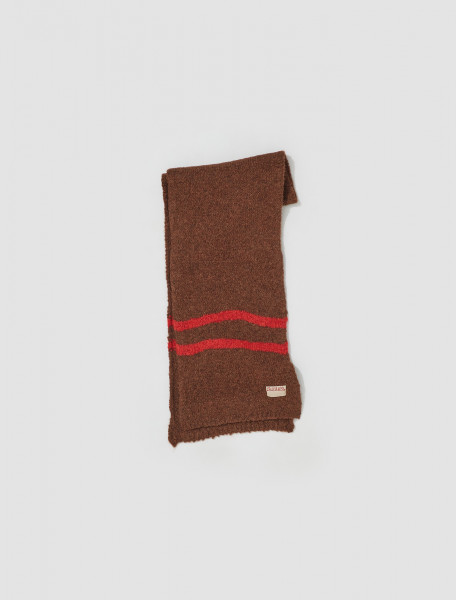 PALOMA WOOL   DREAM KNITTED SCARF IN BROWN   PJ9011323UN