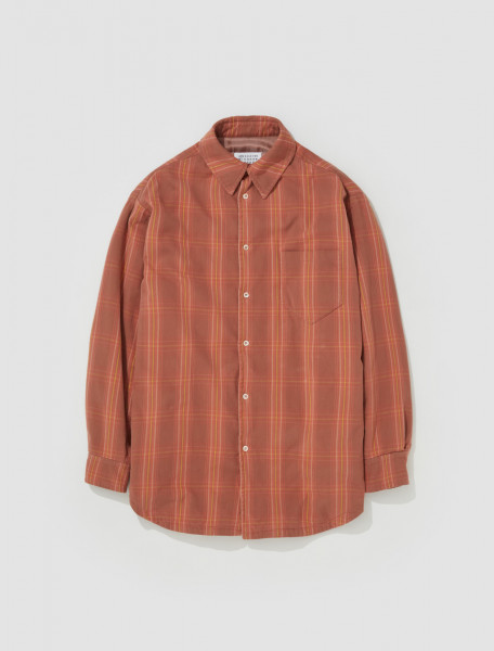 Maison Margiela - Long-Sleeved Shirt in Brick - S51DT0006S60494