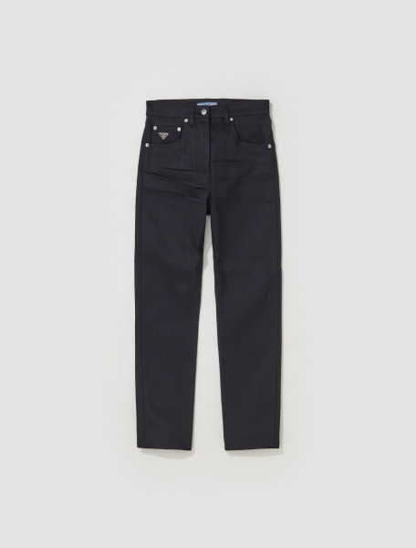 Prada - Stretch Denim Five-Pocket Jeans in Black - GFP497_ 13AR_F0557