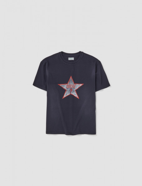 GUESS USA - Distressed Star T-Shirt in Black Multi - M3BI01KBB50-JTMU