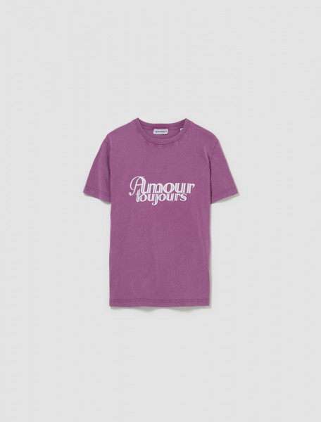Carne Bollente - Amour Toujours T-Shirt in Washed Purple - SS24ST0108