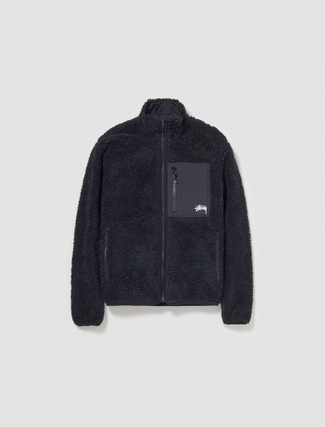 Stüssy - Sherpa Reversible Jacket in Black - 118529