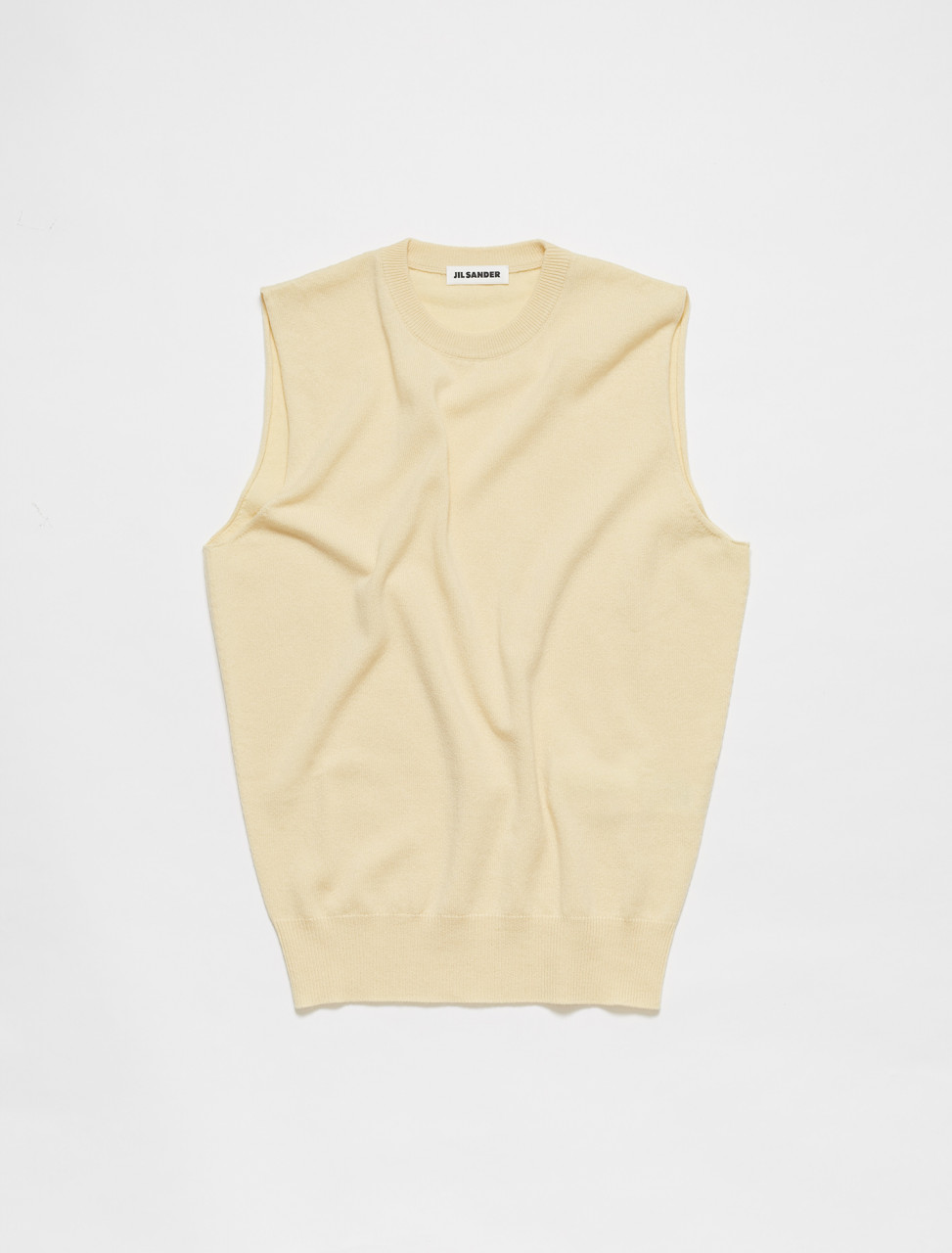 Jil Sander Knitted Vest in Medium Beige | Voo Store Berlin | Worldwide
