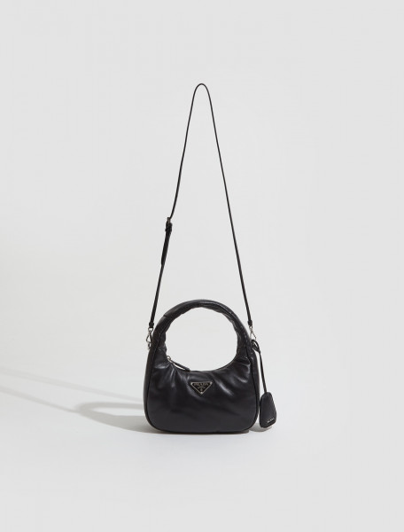 Prada - Soft Padded Nappa Leather Mini-Bag in Black - 1BA384_ 2DYI_F0002