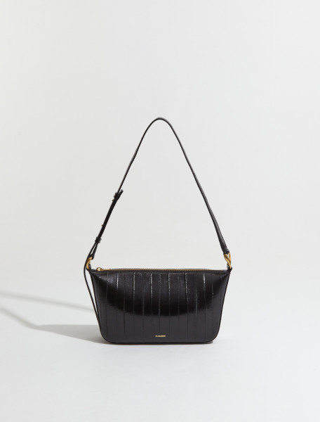 Jil Sander - Leather Shoulder Bag in Black - J07ZH0007_P5883_001
