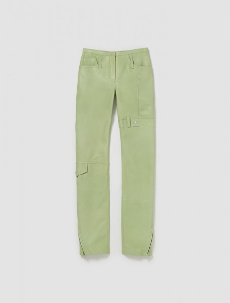 Acne Studios - Leather Trousers in Pistachio Green - AK0760-BCG0