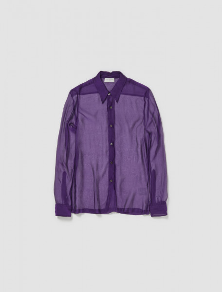 Dries Van Noten - Congreve Shirt in Purple - 241-020743-8321-401