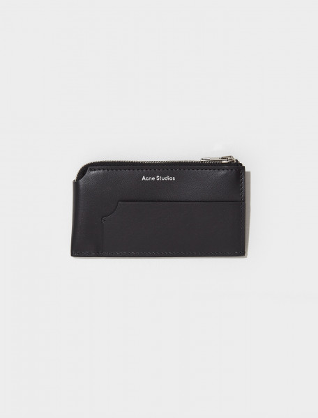 Acne Studios - Zippered Card Holder in Black - CG0166-900-FN-UX-SLGS000188