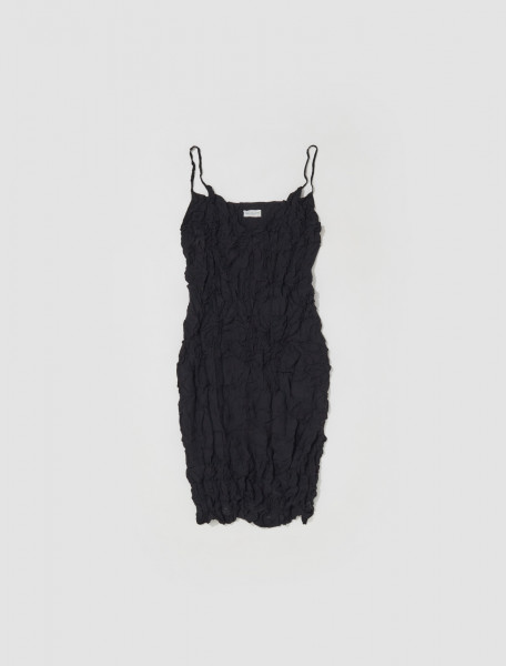 Dries Van Noten - Danae Crush Dress in Black - 231-011016-6265-900