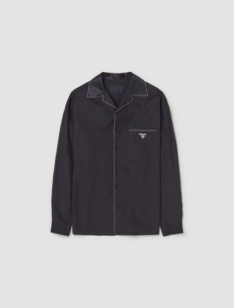 Prada - Silk Shirt in Black - SC737_10HX_F0002