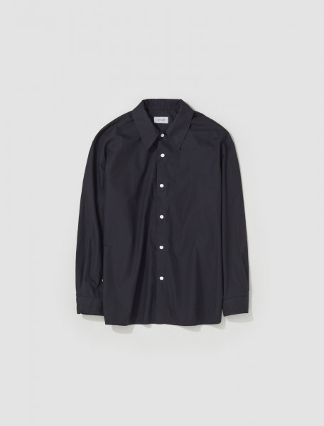 Lemaire - Twisted Shirt in Black - SH1015 LF588
