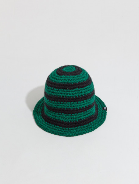 Stüssy - Swirl Knit Bucket Hat in Forest - 1321167