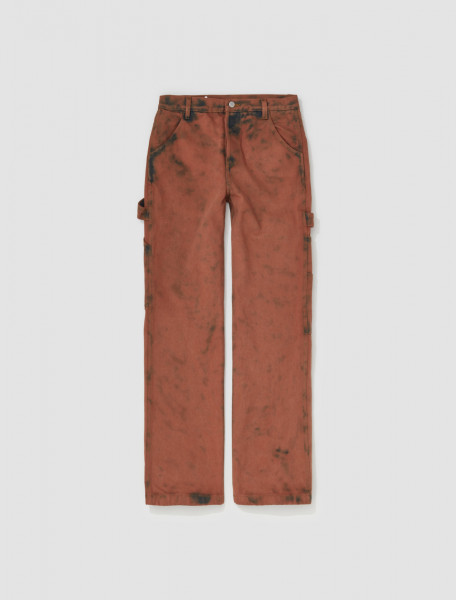 Dries Van Noten - Tight-fitted Carpenter Pants in Choco - 232-020902-7457-702