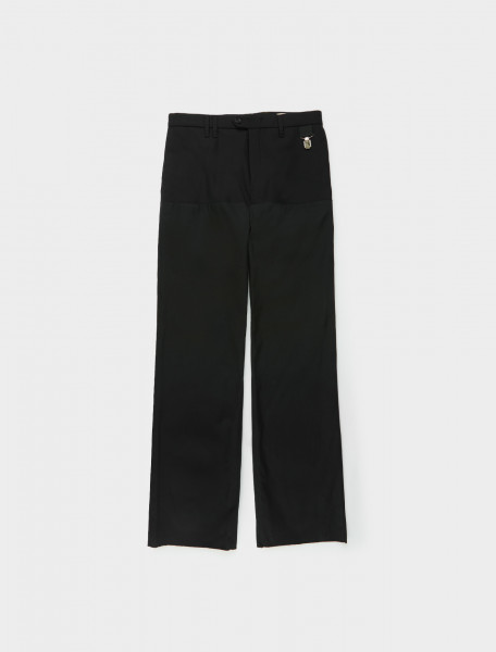 Raf Simons Straight Fit Pants with Horizontal Cut Front