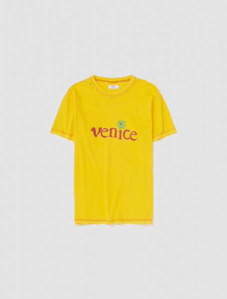 ERL - Venice T-Shirt in Yellow - ERL07T001