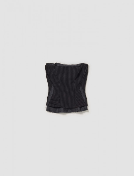 Ottolinger - Suit Corsage in Black Prinstripe - 2304101