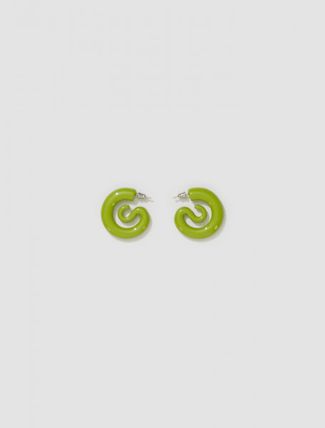 PANCONESI   SMALL SERPENT HOOPS IN PISTACCHIO   F22 EA018 P