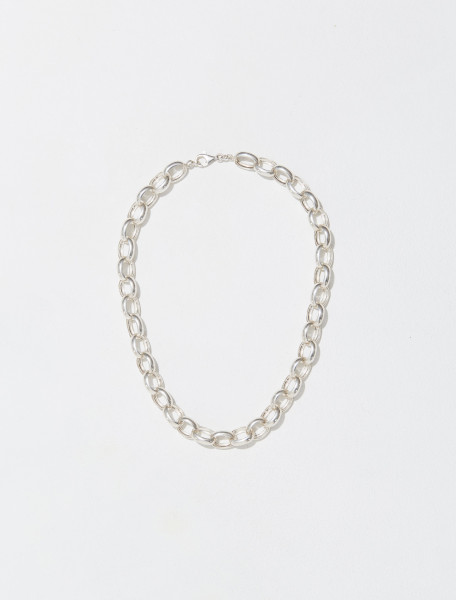 CHAIN_1 SILVER 925 STERLING SILVER CHUNKY CHAIN LINK NECKLACE
