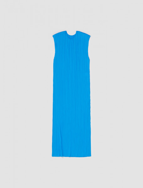 PLEATS PLEASE Issey Miyake - Pleated Dress in Turqoise - PP38JH126-71