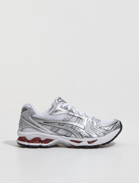 ASICS   GEL KAYANO 14 SNEAKER IN WHITE & PURE SILVER   1201A019 104