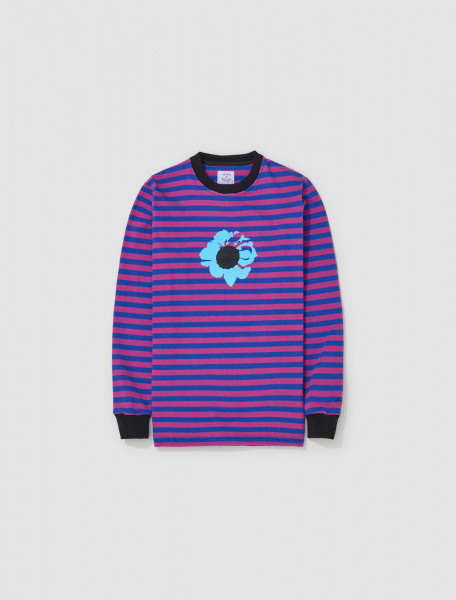 Noah - x The Cure Striped Top in Pink & Blue - KN175FW23PBL
