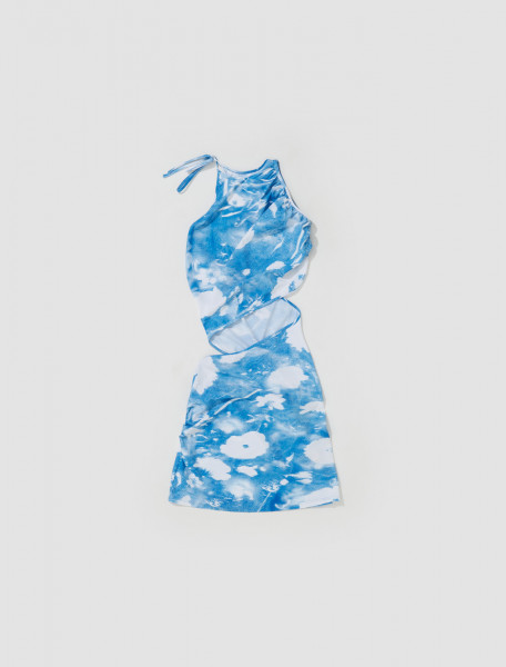 Ioannes - Spiral Dress in Blue & White - IOSS23DR80-5