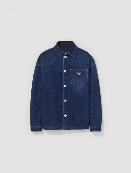 Prada - Denim Shirt Jacket in Blue - GEC071_ 13HO_F0008