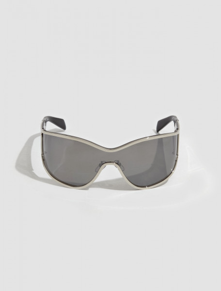 Blumarine - Full Lens Wrap Sunglasses in Carbon Silver - 4W055A-01440