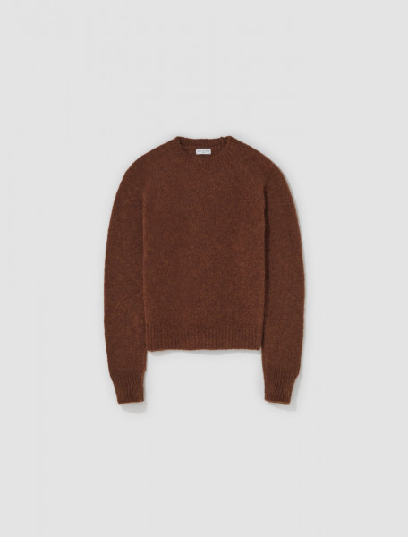 Dries Van Noten - Wool Crewneck Sweater in Brown - 232-021222-7713-703