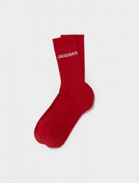 Les Chaussettes Jacquemus in Red