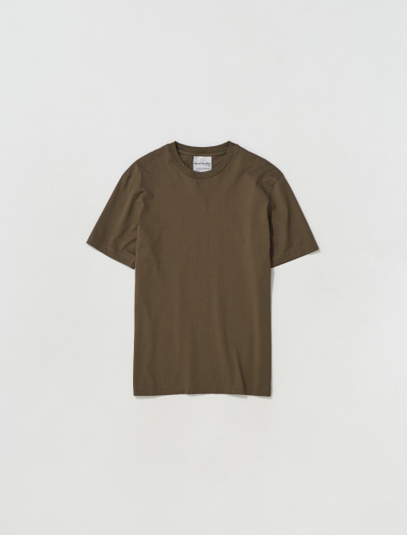 ACNE STUDIOS   SHORT SLEEVED T SHIRT IN TAUPE GREY   BL0230 AA5 FN MN TSHI000253