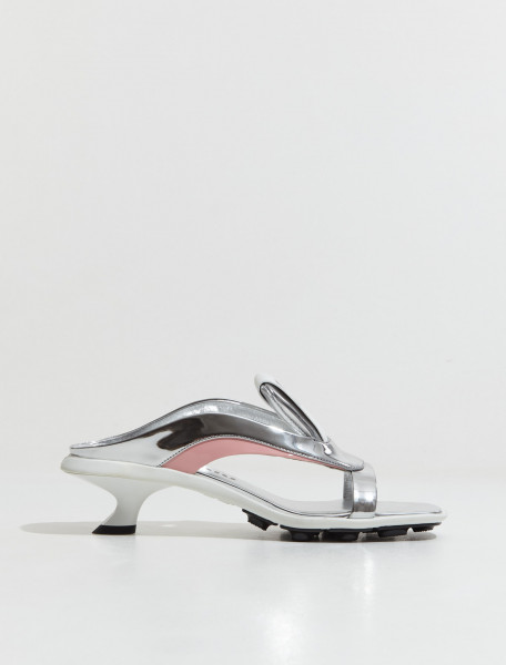 Miu Miu - Sports Sandals in Silver & Pink - 5X536D-F003Q