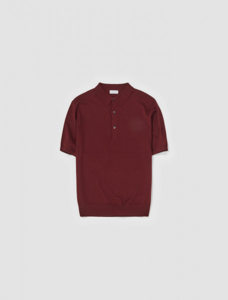 Dries Van Noten - Polo Shirt in Burgundy - 232-021226-7700-358