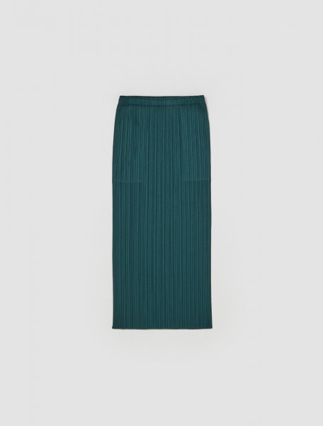 PLEATS PLEASE Issey Miyake - Pleated Skirt in Dark Green - PP36JG808-69