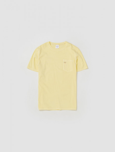 Noah - Core Logo Pocket Tee in Light Yellow - PT020SS23YLW