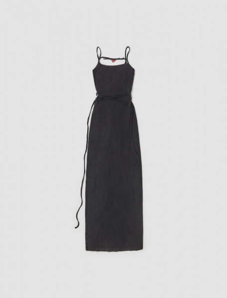 Ottolinger - Charmed Rip Dress Maxi in Black Wash - 407901