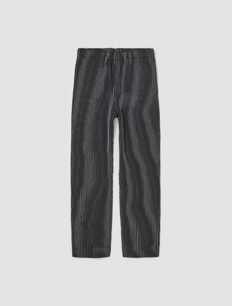 HOMME PLISSÉ Issey Miyake - Tweed Pleats Trousers in Brown - HP38FF323-44