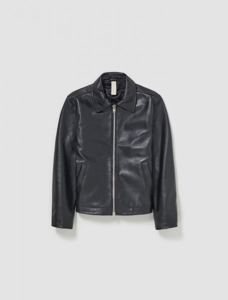 Sunflower - Short Leather Jacket in Black - 6027