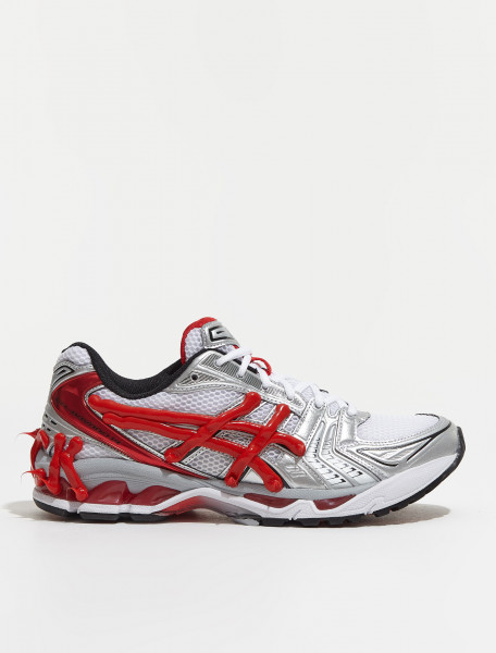 1201A019 103 ASICS GEL KAYANO 14 WHITE CLASSIC RED