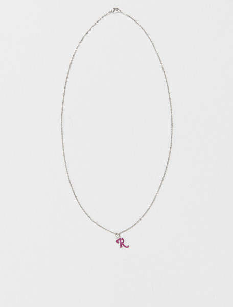 212 982 65002 0033 RAF SIMONS SIMPLE R NECKLACE IN FUCHSIA