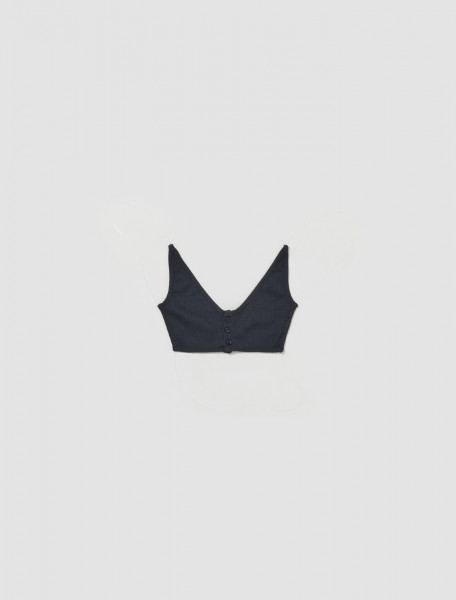 Y  Project - Invisible Strap Bralette in Vintage Black - 104TO003