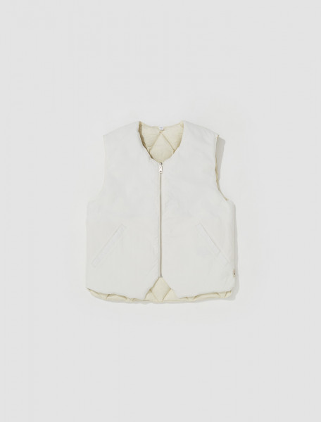Stüssy - Reversible Quilted Vest in Cream - 115695