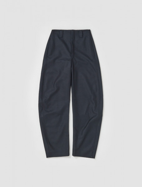 LEMAIRE   CURVED PANTS IN SQUID INK   PA459 LF822 BK998