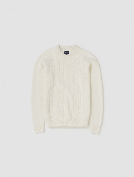 Noah - Cable Sweater in Natural - SW058FW23CHC