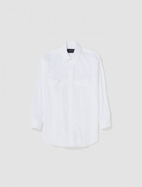 Simone Rocha - Cup Detail Shirt in White - 5189_1025